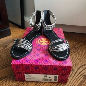 Tory Burch Mignon Braided Flat Sandals - 7